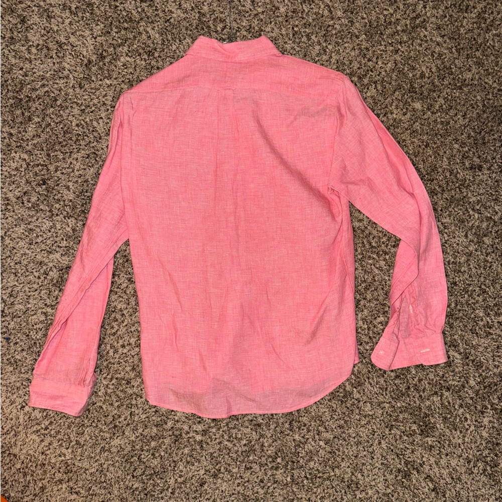 Ralph Lauren Men's Casual Pink Button-Down Shirt - Picture 3 of 3